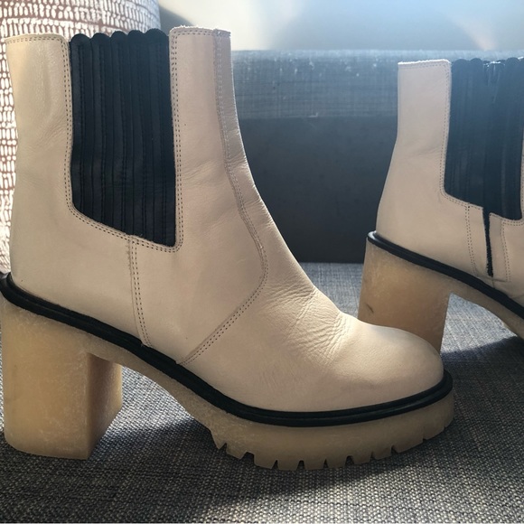 Free People Off White/Cream James Chelsea Boot Size 41/11 - Picture 9 of 15